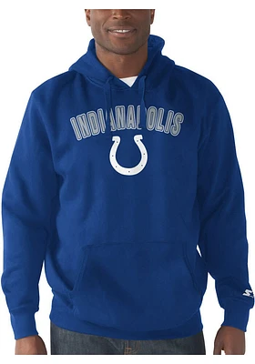 Starter Indianapolis Colts Mens ARCH NAME Long Sleeve Hoodie