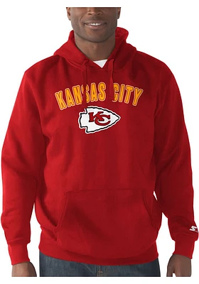 Starter Kansas City Chiefs Mens ARCH NAME Long Sleeve Hoodie