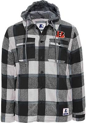 Starter Cincinnati Bengals Mens Black Big Joe Medium Weight Jacket