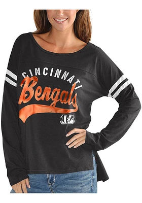 Cincinnati Bengals Womens Black Free Agent LS Tee