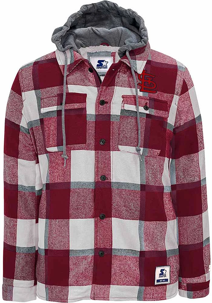 Starter St Louis Cardinals Mens Red Big Joe Medium Weight Jacket