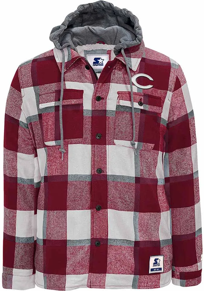 Starter Cincinnati Reds Mens Red Big Joe Medium Weight Jacket