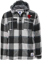 Starter Chicago Bulls Mens Black Big Joe Medium Weight Jacket