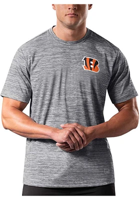 MSX Cincinnati Bengals Grey Advance Short Sleeve T Shirt