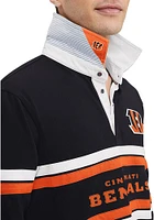 Tommy Hilfiger Cincinnati Bengals Mens Black Corey Long Sleeve Polo Shirt