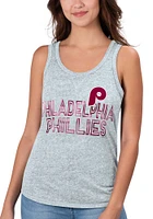 Philadelphia Phillies Womens Grey Playoff Edition Tank Top