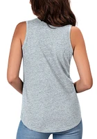 Philadelphia Phillies Womens Grey Playoff Edition Tank Top