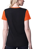 Cincinnati Bengals Womens Black Racer Short Sleeve T-Shirt