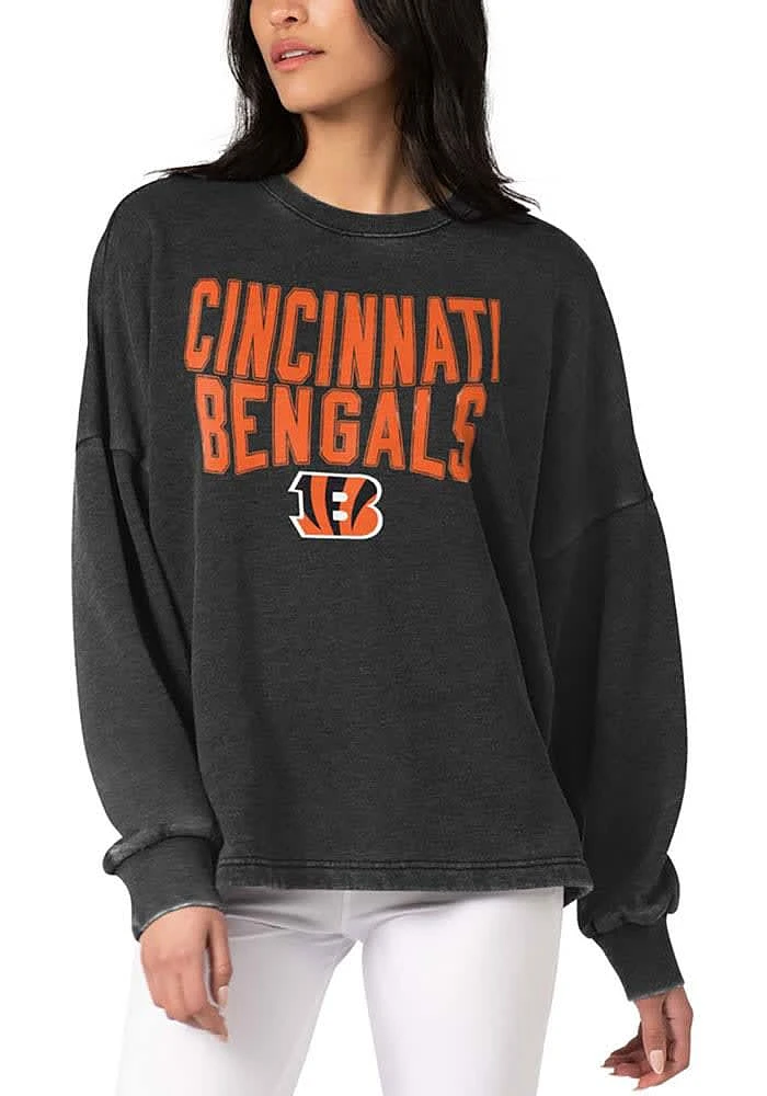 Cincinnati Bengals Womens Burnout Crew Sweatshirt