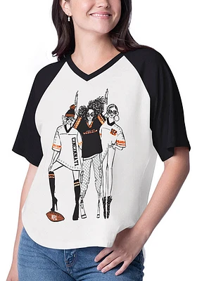 Cincinnati Bengals Womens White MVP Short Sleeve T-Shirt