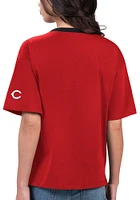 Cincinnati Reds Womens Red MVP Short Sleeve T-Shirt