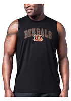 MSX Cincinnati Bengals Mens Black Assist Short Sleeve Tank Top