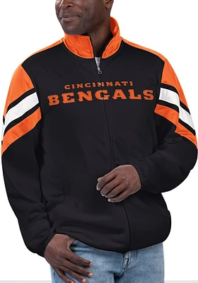 Cincinnati Bengals Mens Black Game Ball Track Jacket