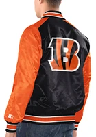 Starter Cincinnati Bengals Mens Black The Renegade Medium Weight Jacket