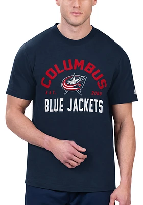 Starter Columbus Blue Jackets Hand Off Short Sleeve T Shirt