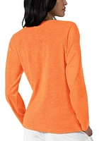 Cincinnati Bengals Womens Orange Foil LS Tee