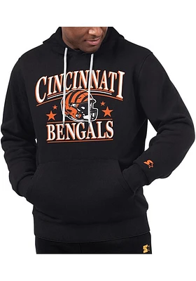 Starter Cincinnati Bengals Mens Orange Helmet Long Sleeve Hoodie