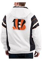 Starter Cincinnati Bengals Mens White Polyfill Pullover Jackets