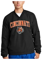 Starter Cincinnati Bengals Mens Black Tiger Head V Neck Pullover Jackets