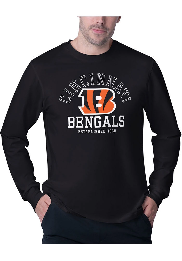 MSX by Michael Strahan Cincinnati Bengals Black Commitment Long Sleeve T Shirt