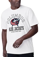 MSX by Michael Strahan Columbus Blue Jackets White Challenge Short Sleeve Fashion T Shirt