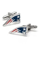 New England Patriots Silver Plated Mens Cufflinks