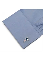 New England Patriots Silver Plated Mens Cufflinks