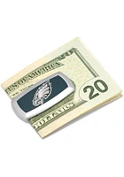 Philadelphia Eagles Silver Plated Mens Money Clip