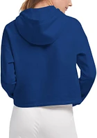 DKNY Sport St Louis Blues Womens Blue Maddie Crop Hooded Sweatshirt