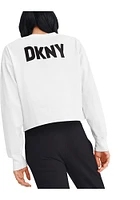 DKNY Sport St Louis Cardinals Womens White Abby LS Tee