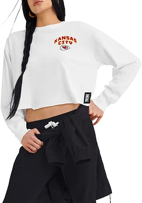 DKNY Sport Kansas City Chiefs Womens White Abby LS Tee