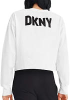 DKNY Sport Kansas City Chiefs Womens White Abby LS Tee
