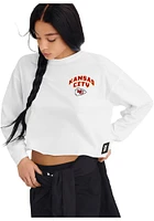 DKNY Sport Kansas City Chiefs Womens White Abby LS Tee