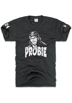 Bob Probert Detroit Red Wings Black Probie Short Sleeve Fashion Player T Shirt