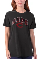 Cincinnati Reds Womens Black Performance T-Shirt