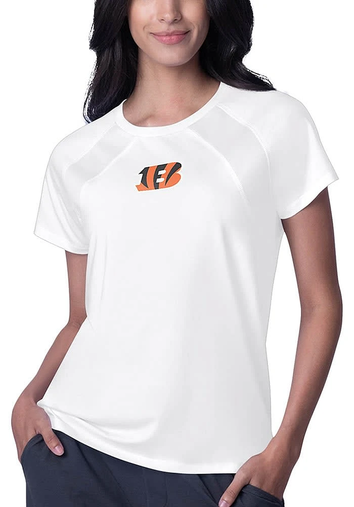 MSX by Michael Strahan Cincinnati Bengals Womens White Andrea T-Shirt