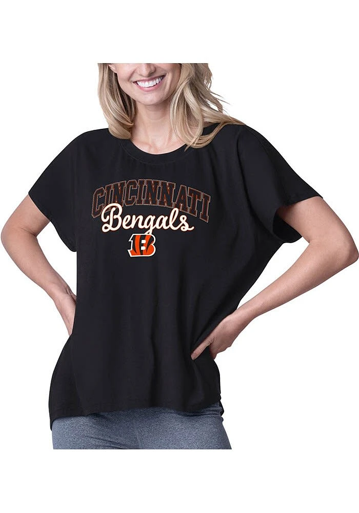 MSX by Michael Strahan Cincinnati Bengals Womens Black Sylvia T-Shirt