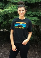 The Mitten State Michigan Black Dockside Short Sleeve Fashion T Shirt