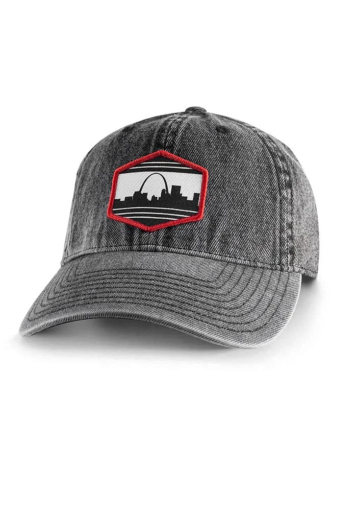 St Louis Heavy Unstructured Adjustable Hat - Grey