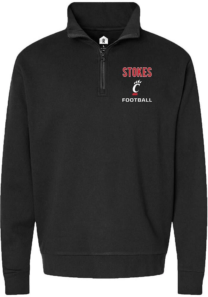 Kye Stokes  Rally Cincinnati Bearcats Mens NIL Embroidered Long Sleeve Qtr Zip Pullover