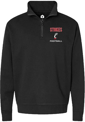 Kye Stokes  Rally Cincinnati Bearcats Mens NIL Embroidered Long Sleeve Qtr Zip Pullover