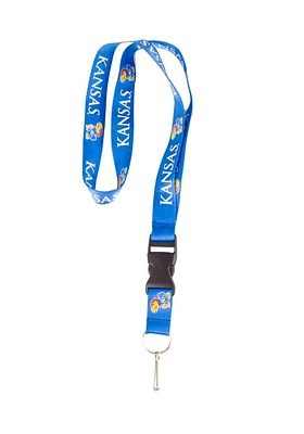 Kansas Jayhawks Blue Buckle Lanyard - Blue