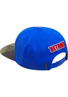 Pro Standard Detroit Pistons Blue Camo Visor Mens Snapback Hat