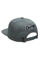 Pro Standard Chicago White Sox Grey Script Wordmark Mens Snapback Hat