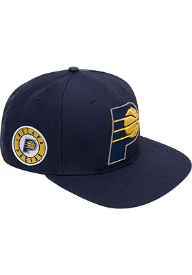 Pro Standard Indiana Pacers Navy Blue Club Logo Iconic Mens Snapback Hat