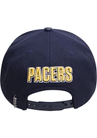 Pro Standard Indiana Pacers Navy Blue Club Logo Mens Snapback Hat