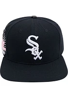Pro Standard Chicago White Sox Black World Series Side Patch Mens Snapback Hat