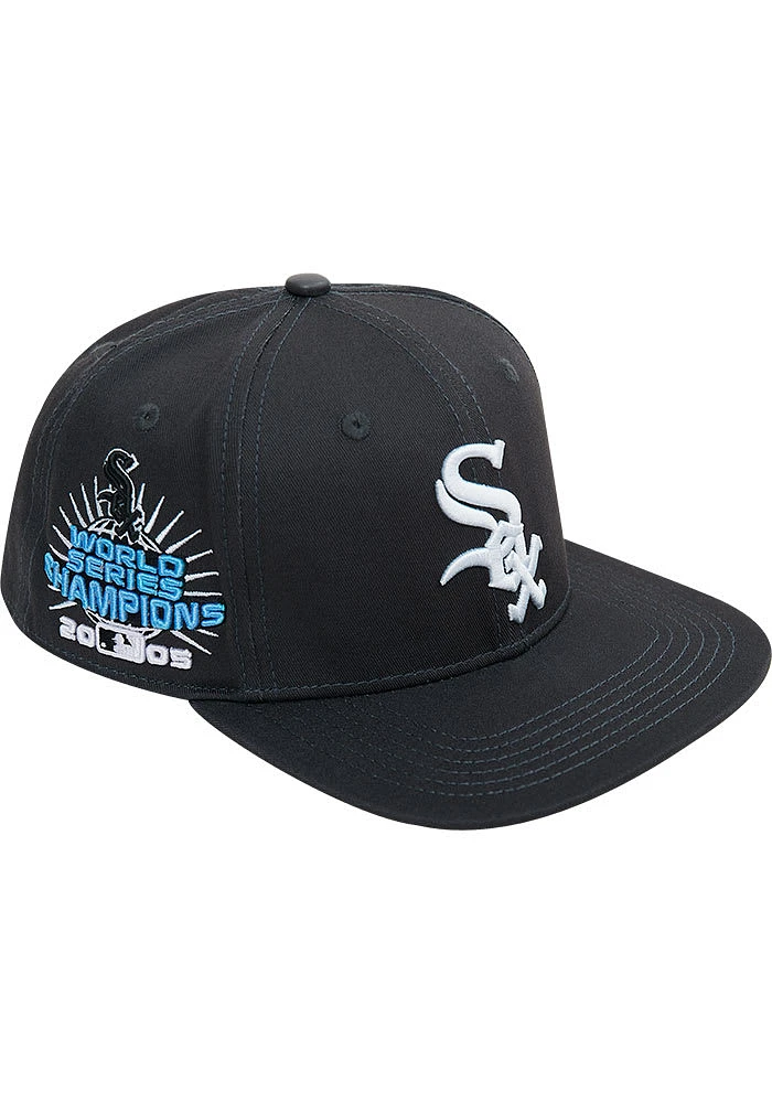 Pro Standard Chicago White Sox World Series Side Patch Mens Snapback Hat