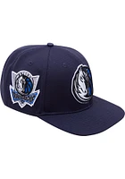 Pro Standard Dallas Mavericks Navy Blue Logo Mens Snapback Hat