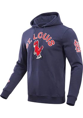 Pro Standard St Louis Cardinals Mens Navy Blue Classic Bristle Fashion Hood